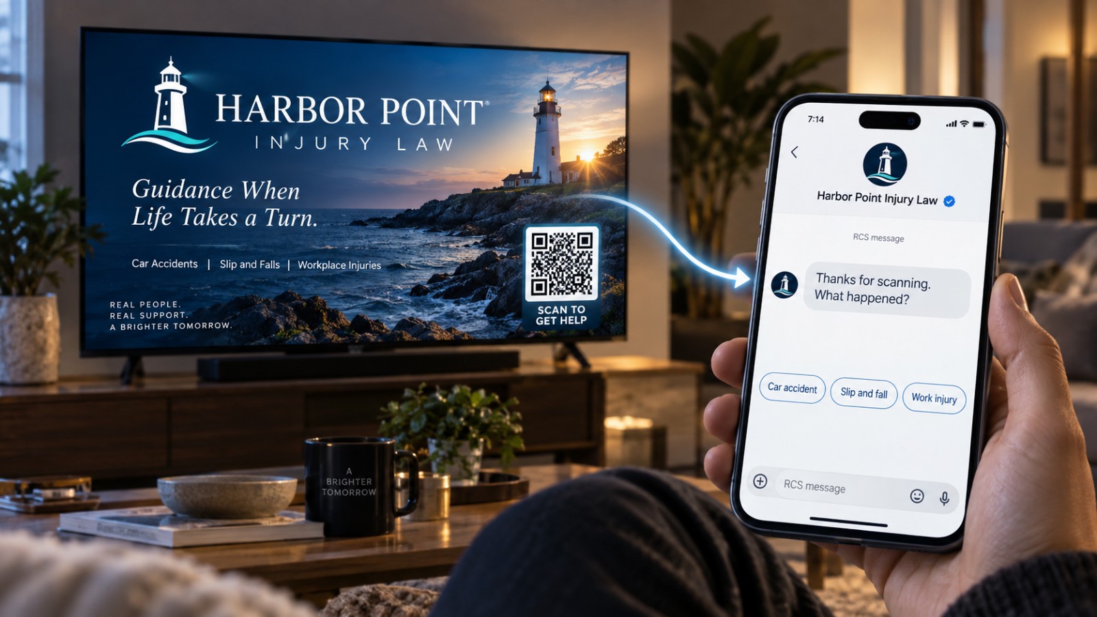 TV QR Codes That Turn Injury Ad Scans Into Qualified Cases